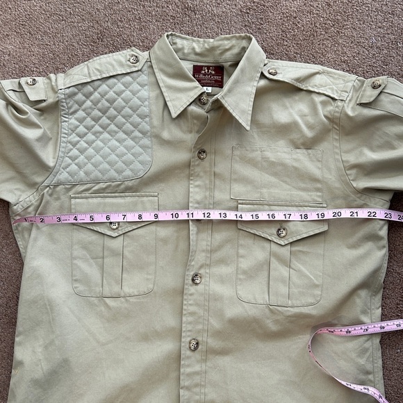 Willis & Geiger Men's Khaki hunting Shirt.Size L.Preowned, good condition - Picture 14 of 15